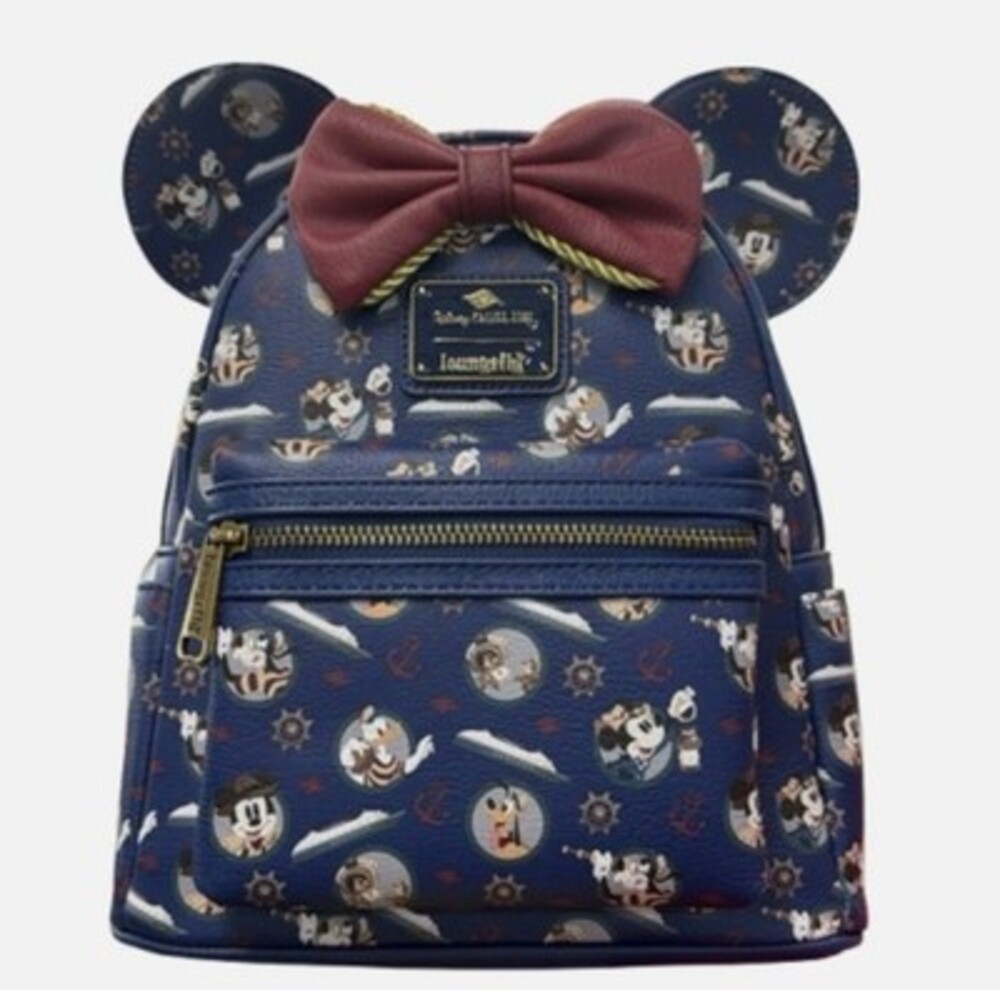 Disney Cruise Line Treasure Adventure Mickey Minnie Loungefly Backpack Bag - NEW